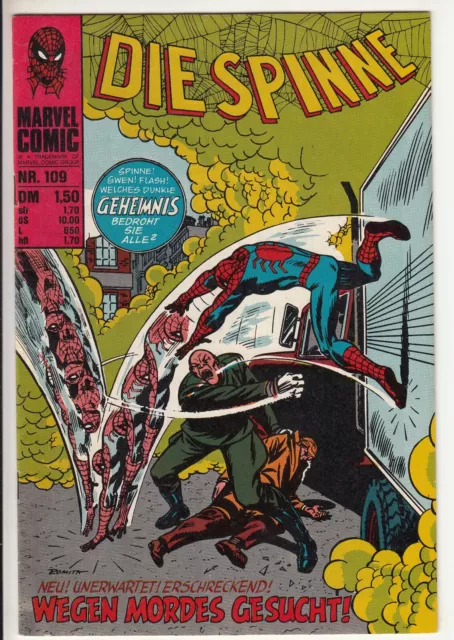 Die SPINNE Nr. 109 (1) sehr guter ZUSTAND Williams ORIGINAL spider-man
