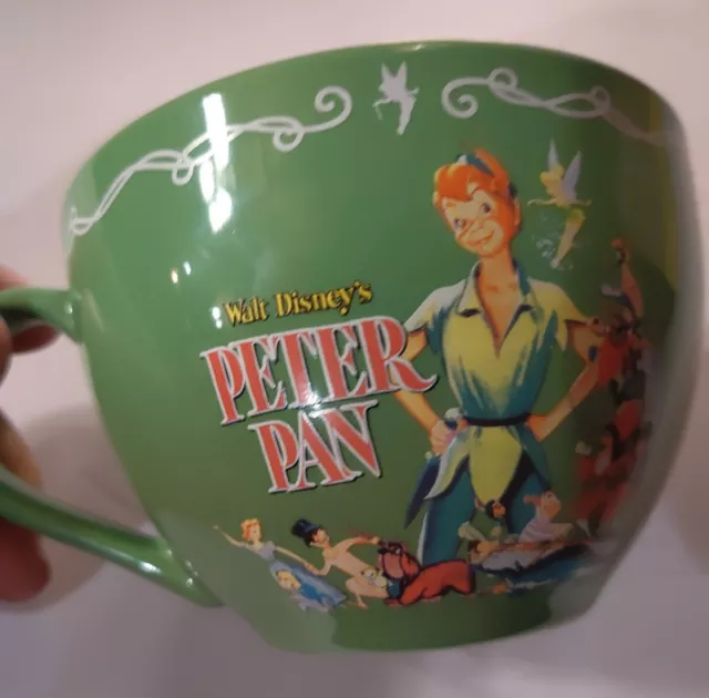 Peter Pan Bowl Cups Mug Disney Store Exclusive Tinkerbell Soup Bowl 20 Oz
