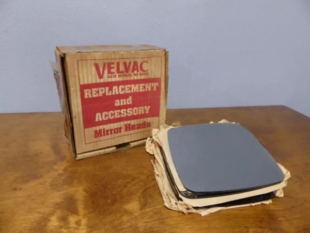 Lot of 6-1/2" x 6" New Old Stock Double Sided Velvac Replacement Mirror Head