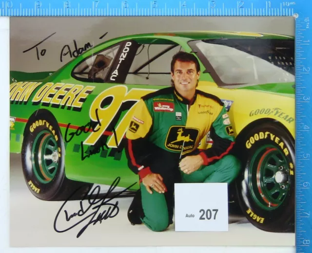 Chad Little NASCAR Original Autographed Color Photograph 1987 Rookie of the Year 3