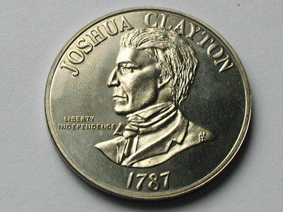 8 Joshua Clayton 1787 State of Delaware Medal Coin Token Signing The Constit 