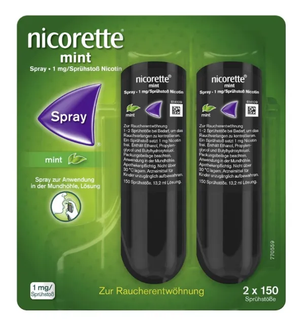 nicorette mint Spray, 2 St. Spray 14333277