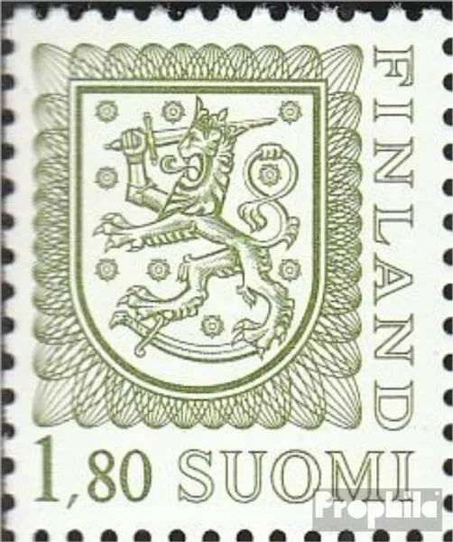 Finlandia 1035II C X usado 1988 Sello de correos: Emblema del Estado de
