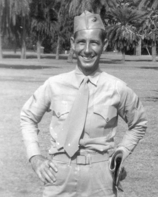 ORIGINAL VINTAGE PHOTO Hawaii Military Men Male Uniform 40's 40s WW2