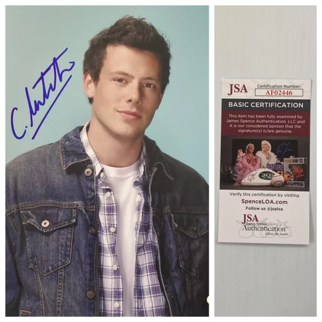 Glee Actor Cory Monteith Signed Autograph 8x10 Photo - JSA - FREE PRIORITY S&H!
