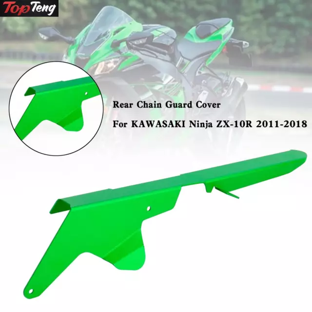 Sprocket Chain Guard Protector Cover For KAWASAKI ZX-10R 2011-2018 Green D1