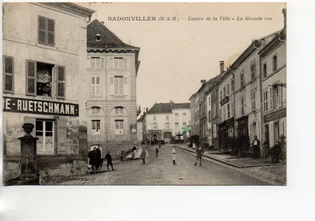 BADONVILLER - Meurthe et Moselle - CPA 54 - le centre - Maison Ruetschmann