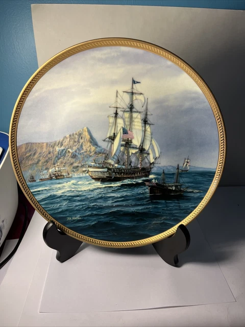 Vintage Hamilton Collection Nautical Plate - U.S.S. Constitution