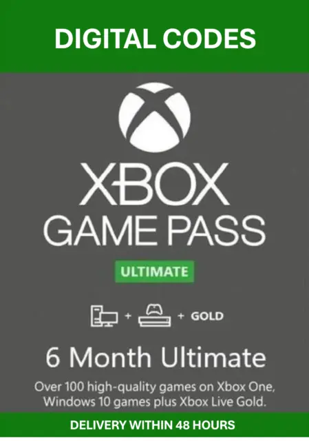 Xbox Game Pass Ultimate 6 mesi | codici digitali | leggere la descrizione