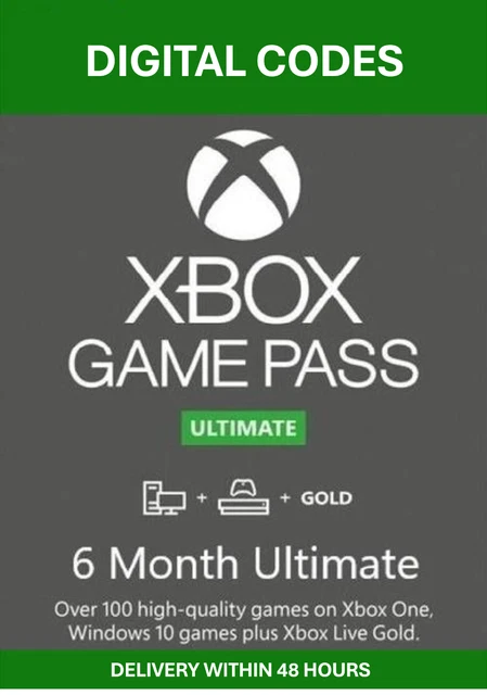 Xbox Game Pass Ultimate 6 mesi | codici digitali | leggere la descrizione