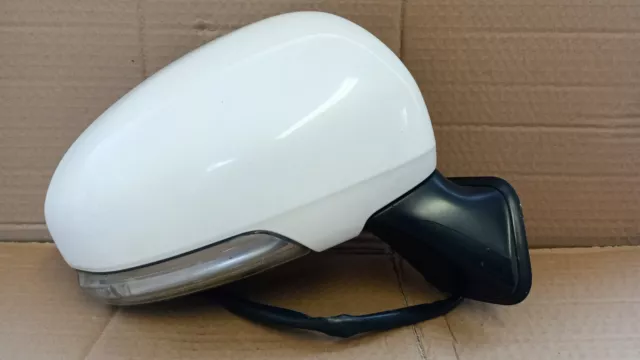 Genuine 2009-2015 Toyota Prius - Off Side Driver Side Wing Mirror White 070