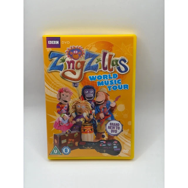 ZINGZILLAS WORLD MUSIC Tour Dvd Kids Bbc 5 Episodes £18.99