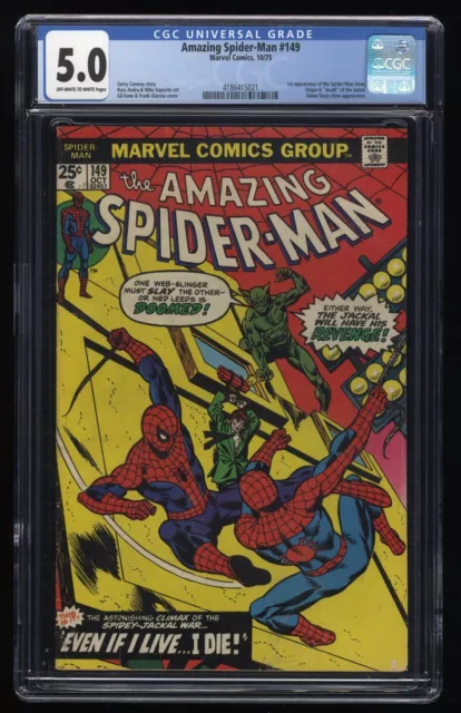 Amazing Spider-Man #149 CGC VG/FN 5.0 Jackal! 1st Appearance Spider Clone!