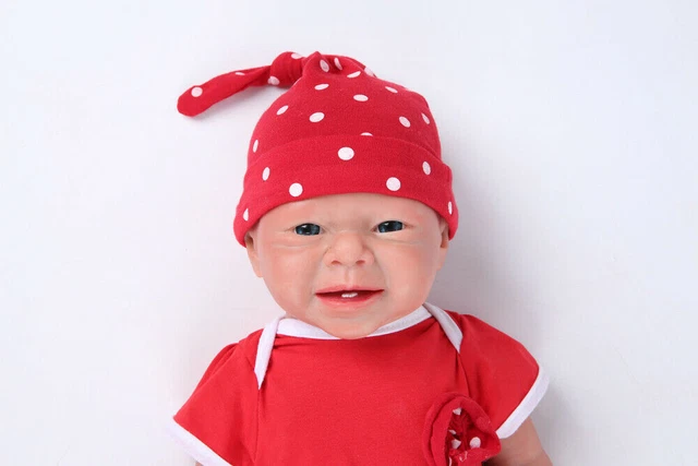 Bambola rinascimentale adorabile bambina 19" silicone morbida come un bambino vero