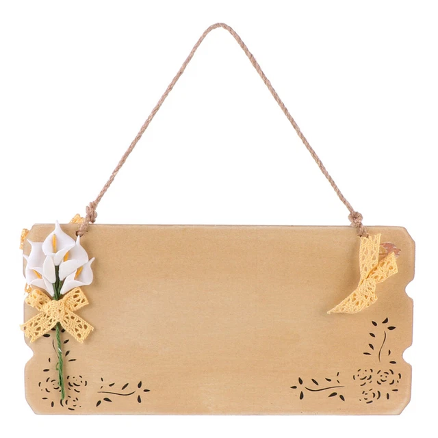 10 Targhette In Legno Grezze Con Cordino - Placche Per Dipingere, Scrivere E Decorare Con Il Fai Da Te - Foto 11