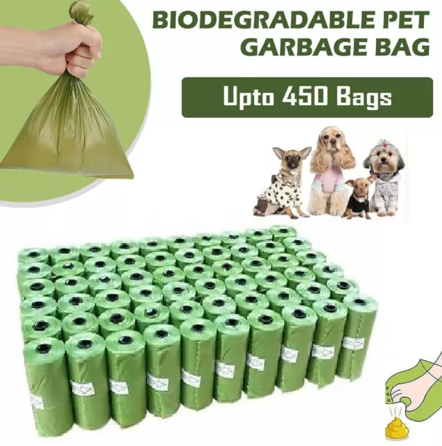 Pet Dog Poo Compostable Bags Roll Waste Garbage Disposable Biodegradable Clean