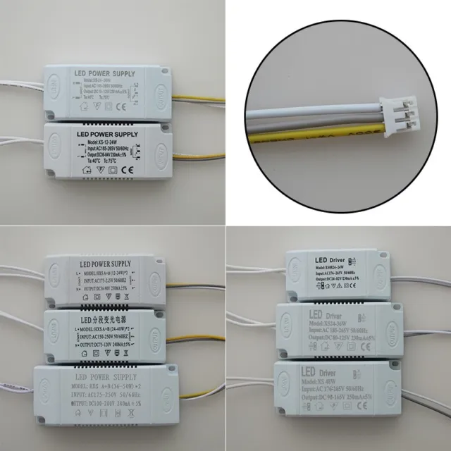 Alimentatore trasformatore ricambio corrente costante driver LED pratico rotondo