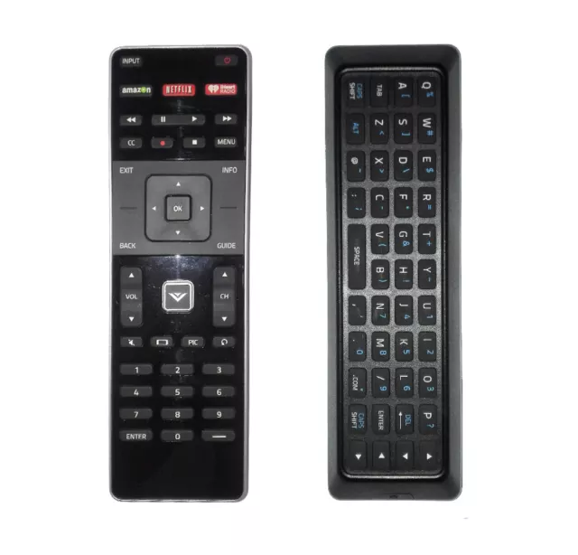 Qwerty Dual Side XRT500 LED HDTV Remote with Keyboard Back-light for Vizio TV