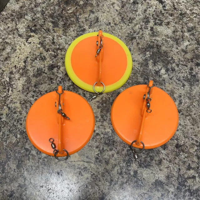 Set of 3 ~ Luhr Jensen Dipsy Diver Orange Trolling Salmon Trout