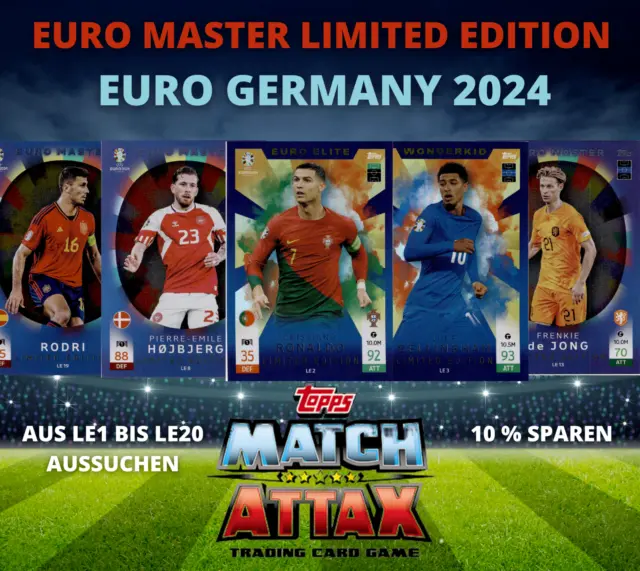 TOPPS Match Attax UEFA EURO EM 2024 - Master Limited Edition aussuchen LE 1 - 20 2