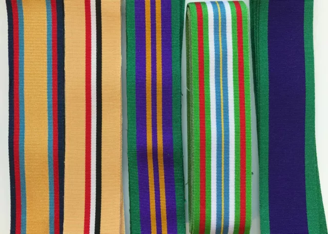 Full Size British Military Medal Ribbons MODERN CAMPAIGNS, 6" lengths  *[LOCK1]