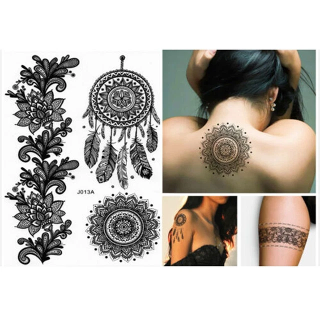 LONGLASTING HENNA TEMPORARY Tattoo Sticker Body Art Arm Leg Tattoo