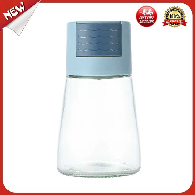 es Quantitative Salt Shakers Dispenser Seasoning Jar BBQ Spice Bottle (Blue)