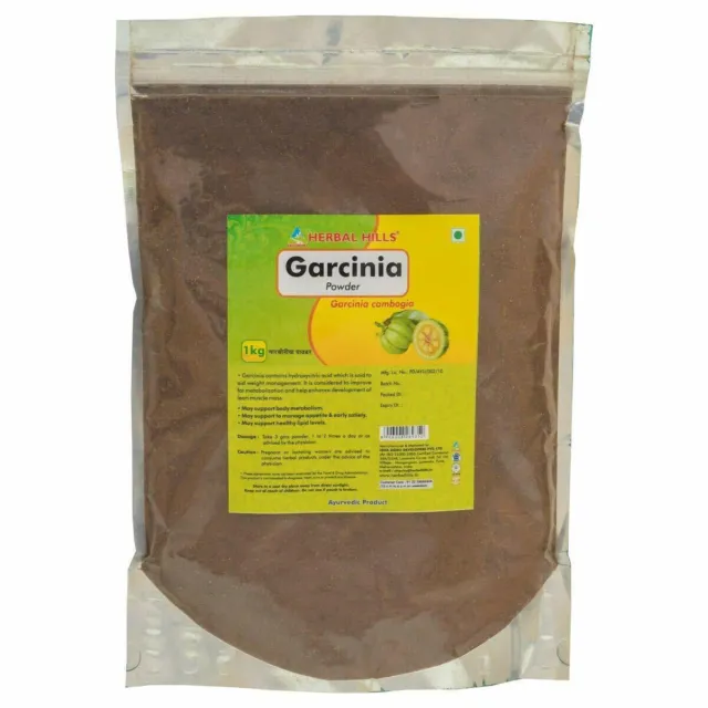 Herbal Hills Garcinia Powder - 1 kg Natural Pure Garcinia cambogia fruit Powder,