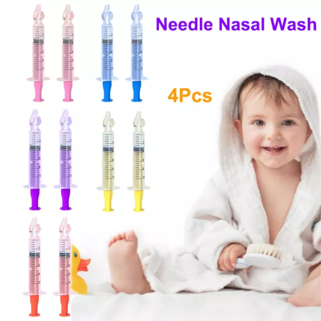 4Pcs 10ML Needle Tube Nasal Aspirator Baby Care Nasal Aspirator Cleaner Rhinitis