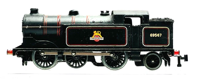 Hornby Dublo 00 Gauge - Br Black 0-6-2 Class N2 Locomotive 69567 2 Rail Unboxed