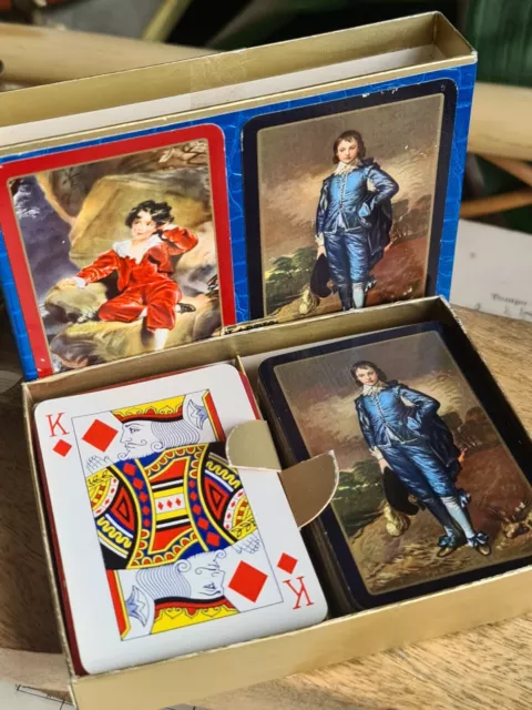 Waddingtons 2 pack Vintage Playing cards full set original box Waddingtons Queen