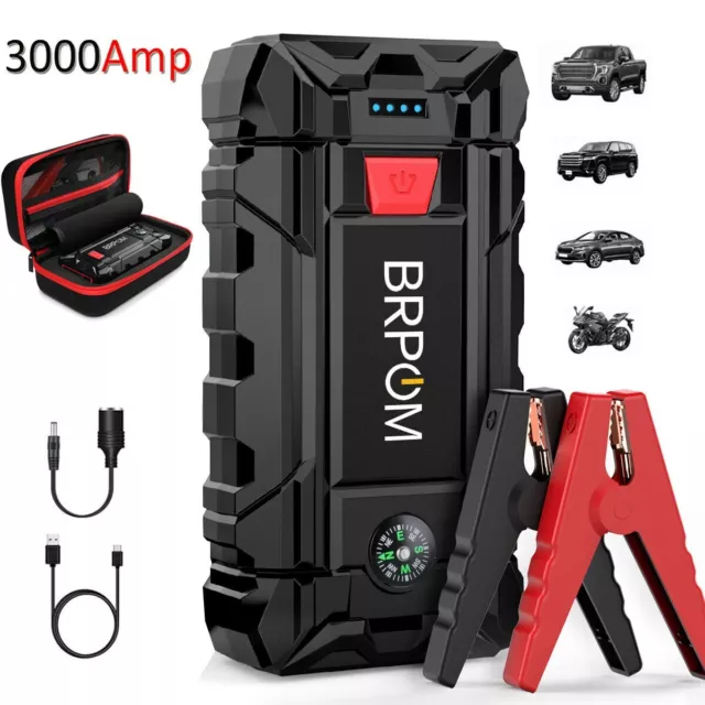 4000A PEAK CAR Battery Jump Starter 26800mAh 12V Engine Booster