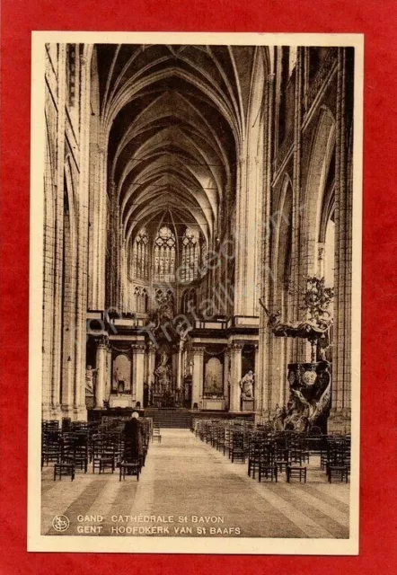 CPA animée BELGIQUE GAND - Cathédrale St. Bavon