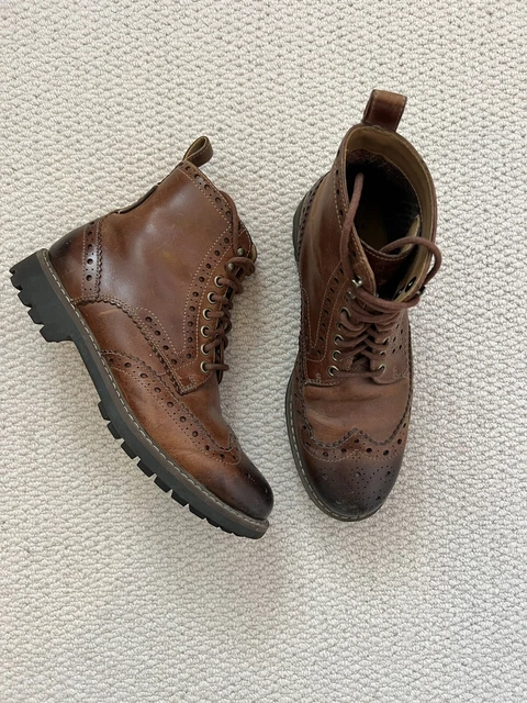 clarks mens brogue boots