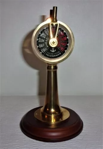 Authentic Models Brass Desktop TELEGRAPH Ship's Engine Order gift item new