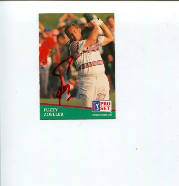 Fuzzy Zoeller Masters PGA Golf Champ Signed Autograph Photo Card COA