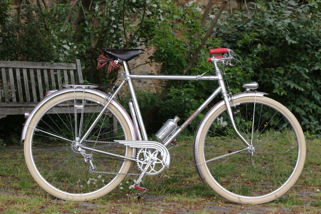 Porte-Bagage Vélo Ancien Vintage – Acier Chromé