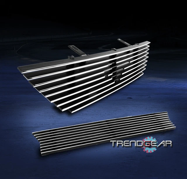 99-04 Ford Mustang Saleen Front Upper + Bumper Billet Grille Insert Logo Cut-Out