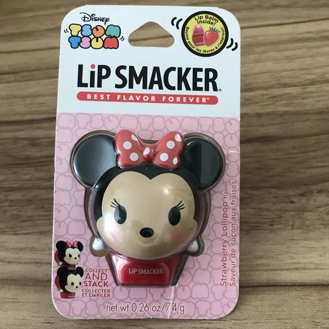 LIP SMACKER Disney Tsum Tsum Lip Balm Minnie Mouse Strawberry Lollipop 0.26 oz.
