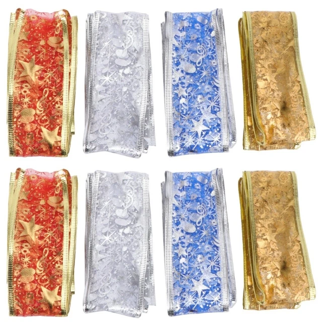 8 rollred ribbon for gift wrapping en von Weihnachten Baum Band Urlaub Weihnacht