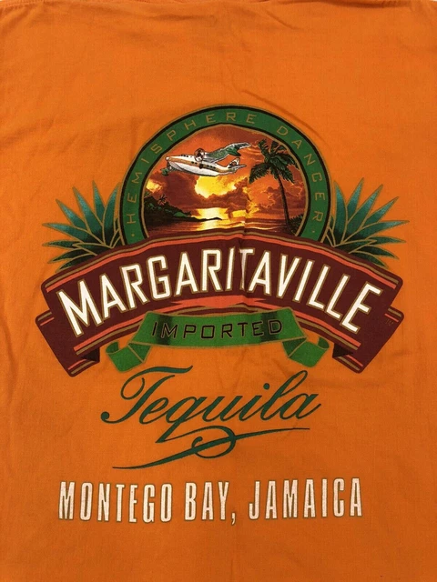 VINTAGE JIMMY BUFFETT MARGARITAVILLE SALT Shirt Orange Unisex S-234XL H879 VINTAGE JIMMY BUFFETT MARGARITAVILLE SALT Shirt Orange Unisex S-234XL H879