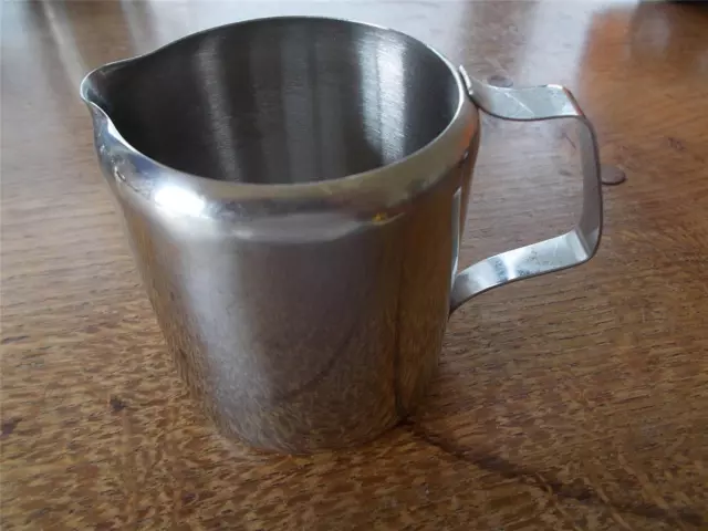 Vtg SUNNEX Retro Stainless Steel milk jug 0.3 litre B&B Catering Cafe Restaurant