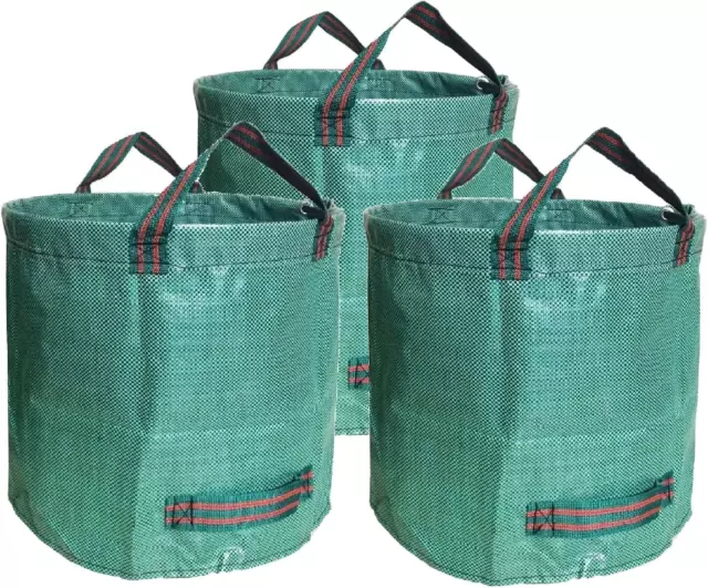 3 * 500L Sacs De Déchets Jardin Résistants En PP Robuste Sacs Poubelle De Jardin