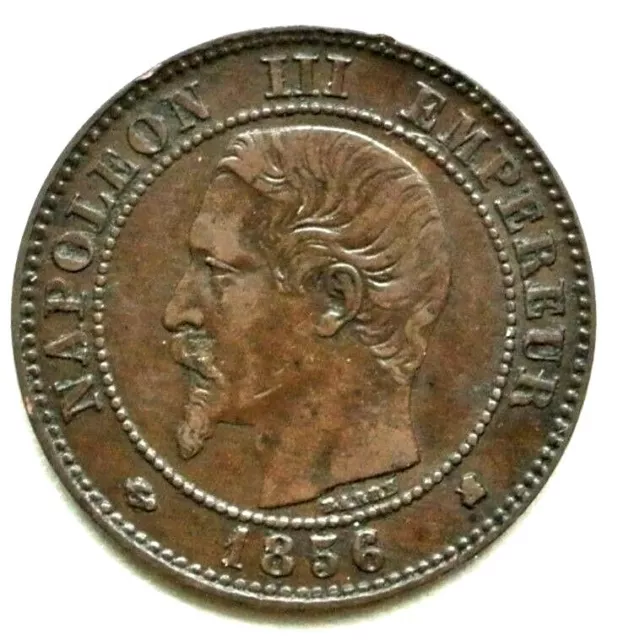 N°55  - 2 centimes. Napoléon III - 1856 K - Bordeaux