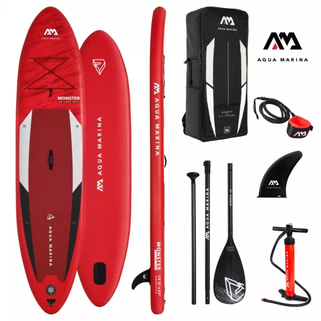 Aqua Marina Stand Up Paddle Monster 366x84cm Board Brett Schwimmen Sport Fitness