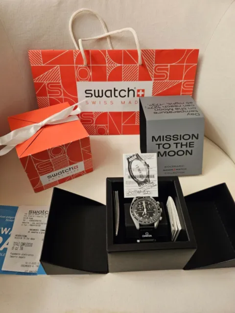 Omega X Swatch Bioceramic Moonswatch Collection “Mission To The Moon” NEW NUOVO