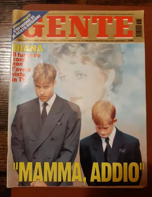 Gente - Funerale Lady Diana (Rivista Originale Da Collezione) N. 37 1997