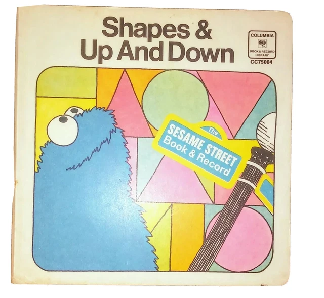 SESAME STREET SHAPES & Up And Down 45 RPM Record and Book £4.54 ...