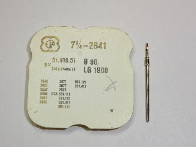 Tige De Remontoir ETA/ESA 977.001 - Référence 401 - Pièce Horlogerie Neuve - Fabriqué En Suisse