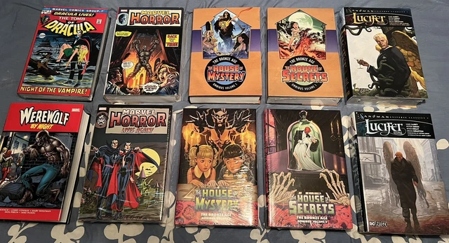 HUGE Marvel / DC Horror Omnibus Lot House of Mystery Secrets Lucifer Volume 1 2